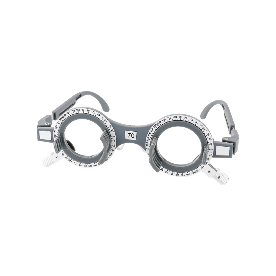 Popular Plastic Optical Trial Frame Set Ophthalmic Trial Lens Frame 52-70mm Optional PD Grey Color TF-X