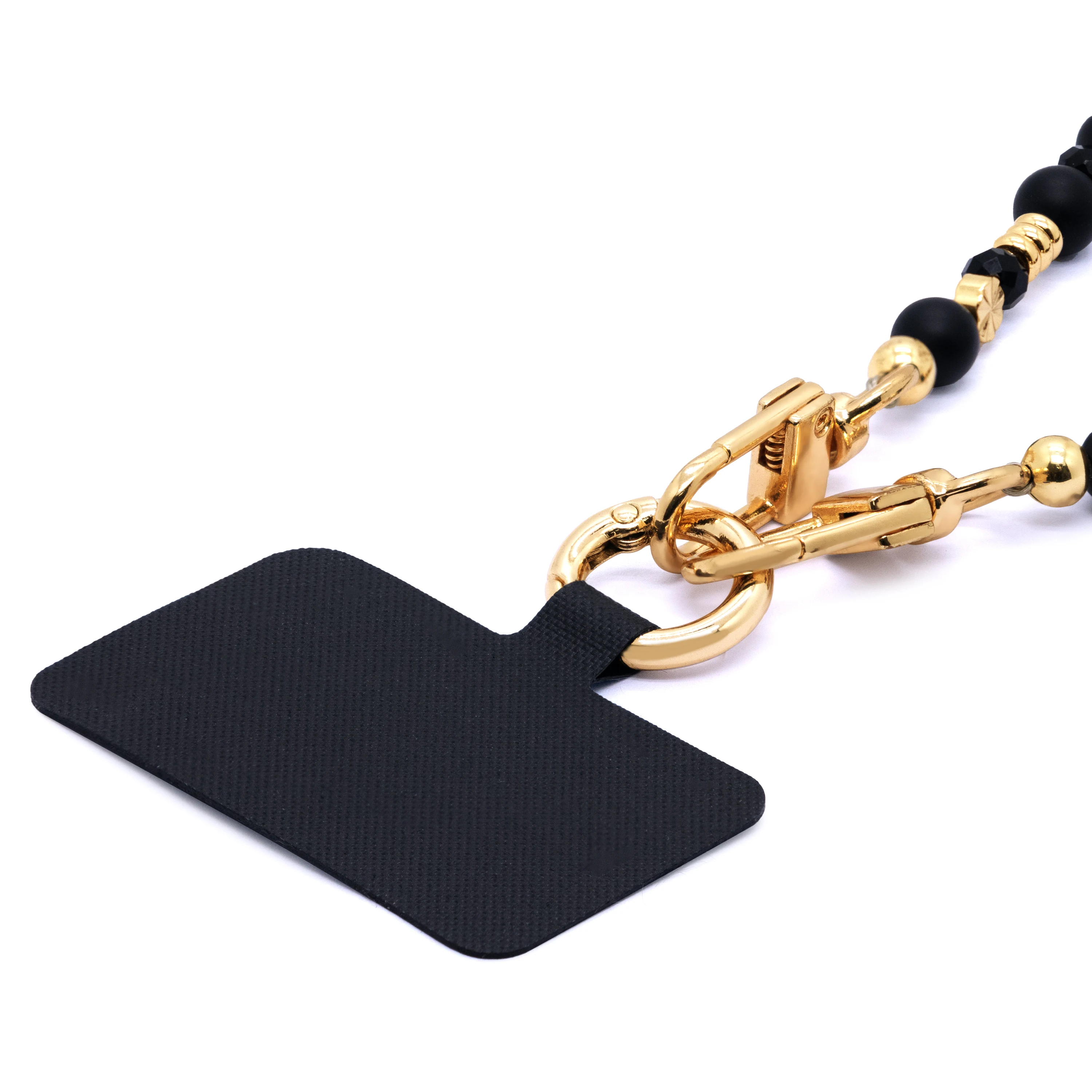 Universal Strong Black Phone Tether Tab Phone Case Lanyard Strap with Metal  Ring Universal Crossbody Patch