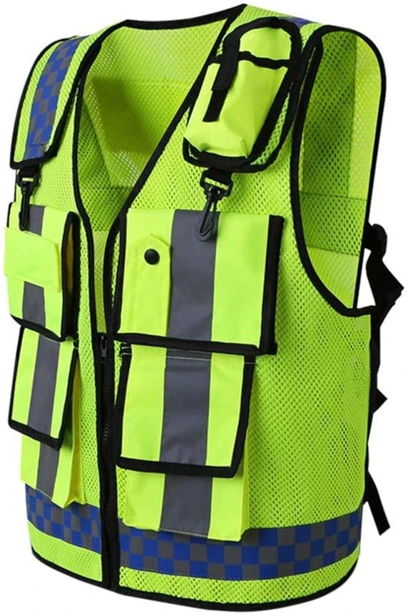 High Visibility Security Vests Custom logo Reflective Jacket Orange Cotton Safety Vest for Women pink Vest