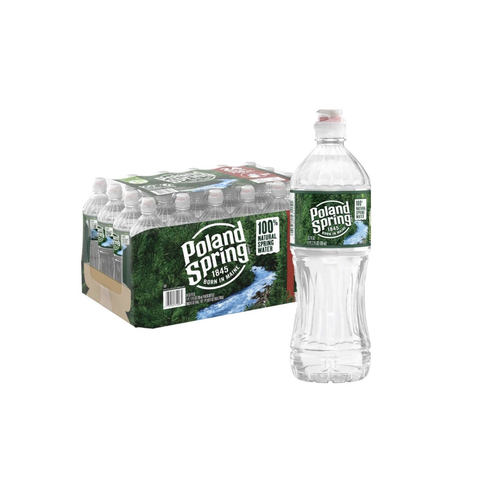 Poland Spring 100 Natural Spring Water 8oz Bottle (pack Of 15 Total Of 120 Fl Oz) Buy Poland