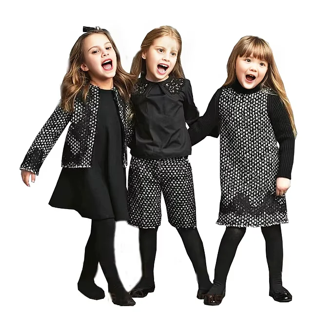 Новый дизайн одежда для девочек в Европейском стиле Детские платья