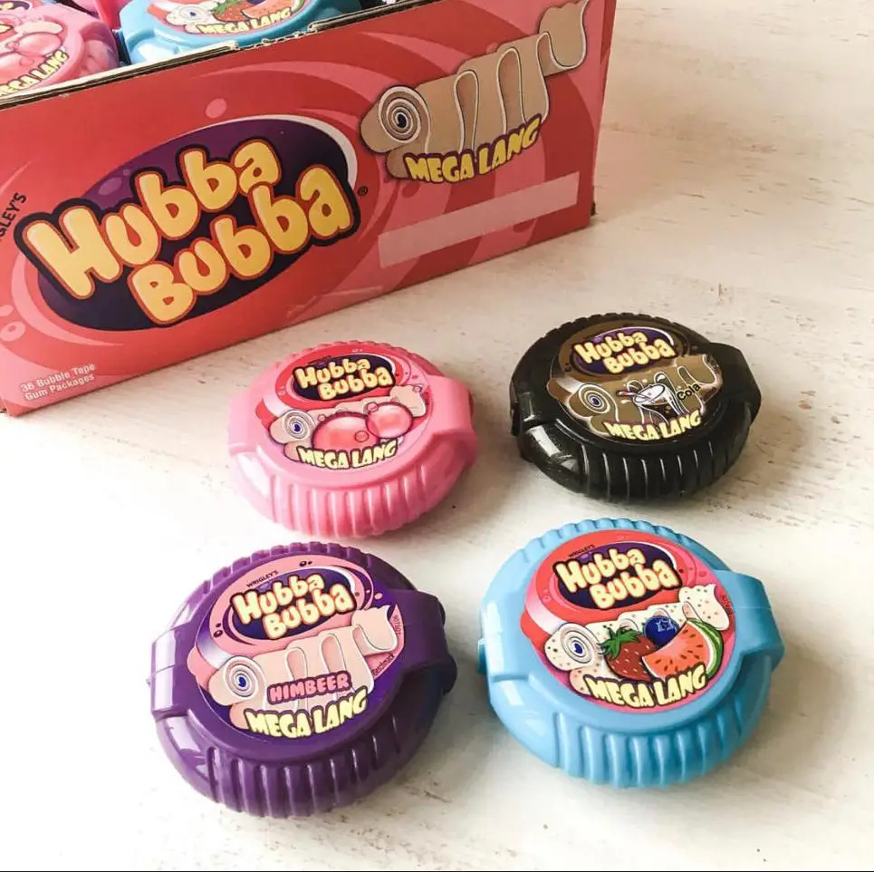 Wrigleys Hubba Bubba Bubble Tape 56.7g X 6 / Awesome Original Hubba ...