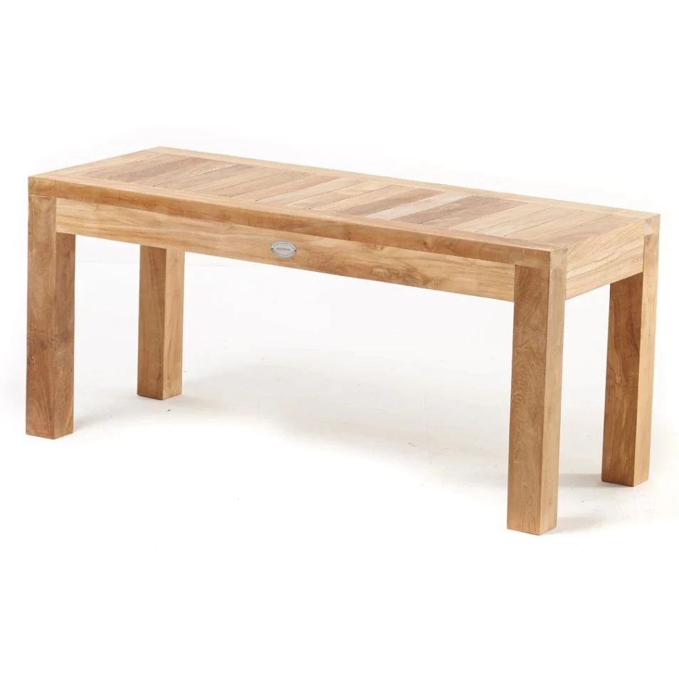 Teak Bench With Slat 120 Cm Natural Fine Sanded Outdoor Teak Garden Furniture From Jepara
