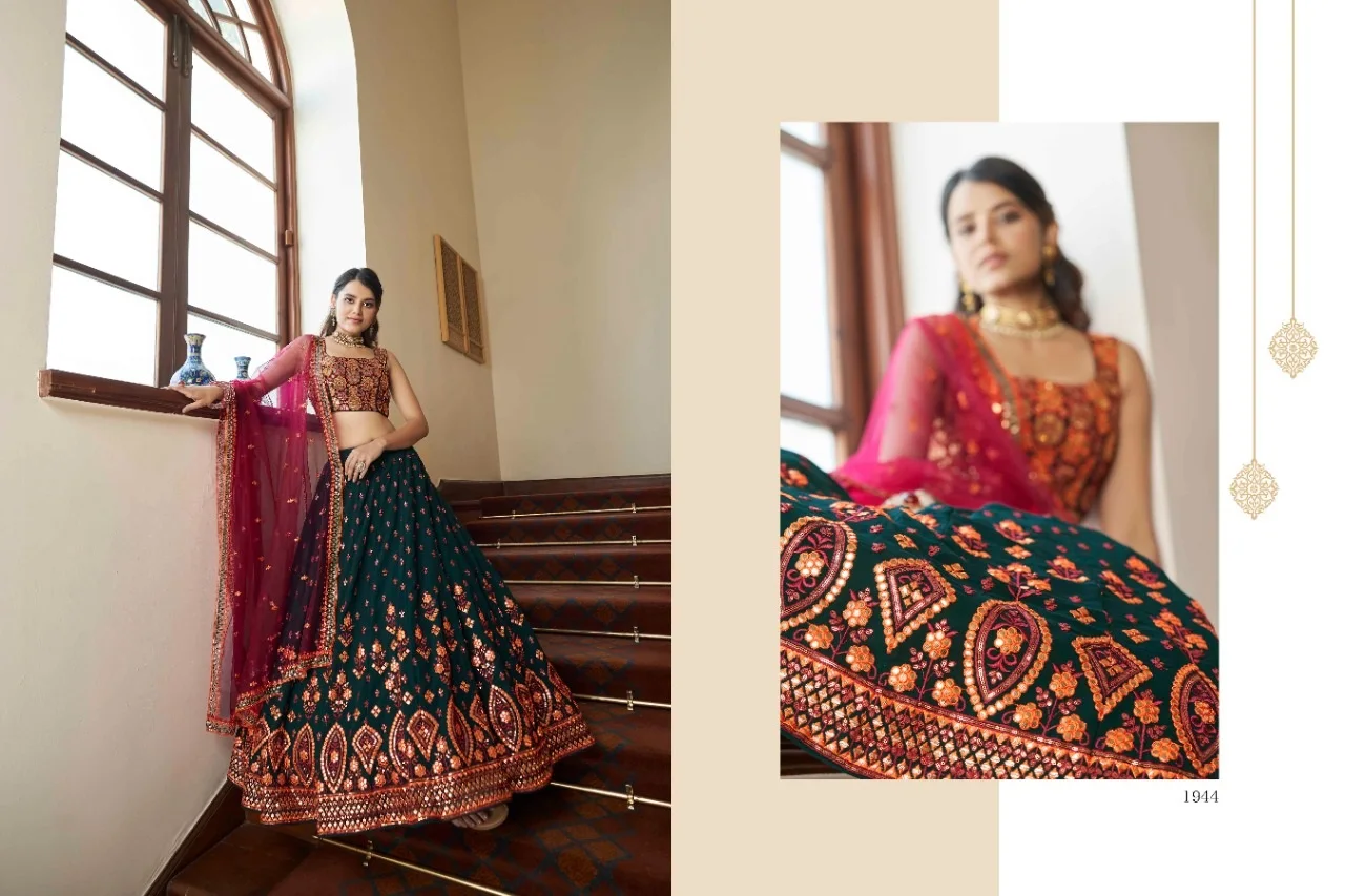 Nitiatta Lehenga Choli Para Ujer, Ropa De Boda India Preparada, Ropa Para Ujer