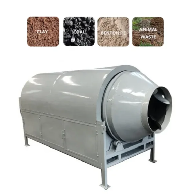 Electric Heating Animal Droppings Drum Dryer Organic Fertilizer Dryer