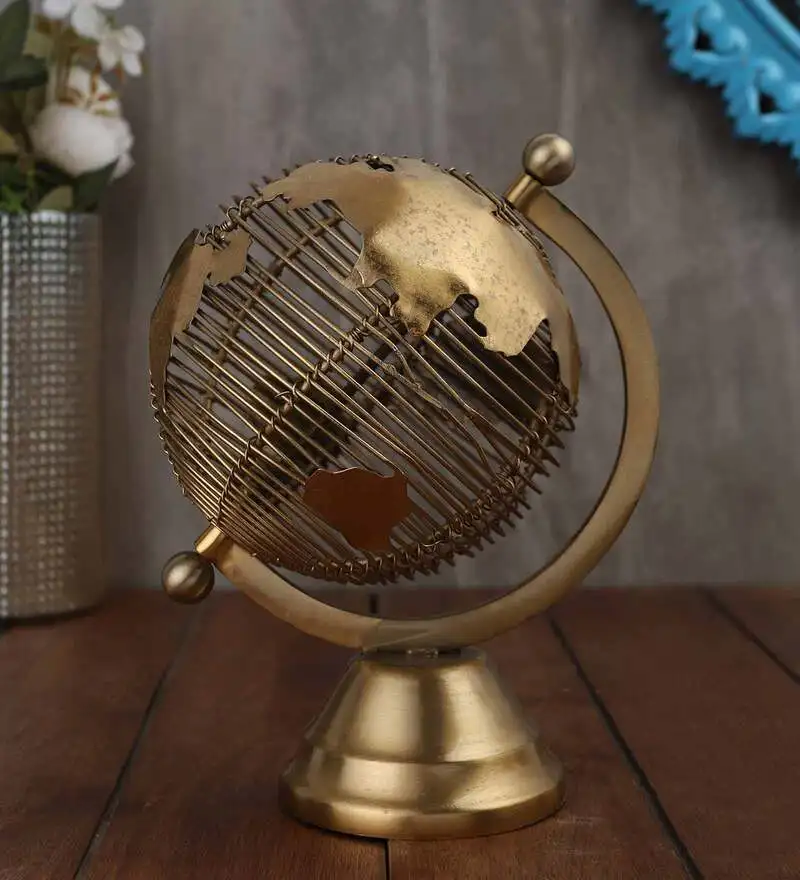 Алюминиевый литой золотой шар для домашнего стола украшения Рождественский подарок аксессуары офиса и декора