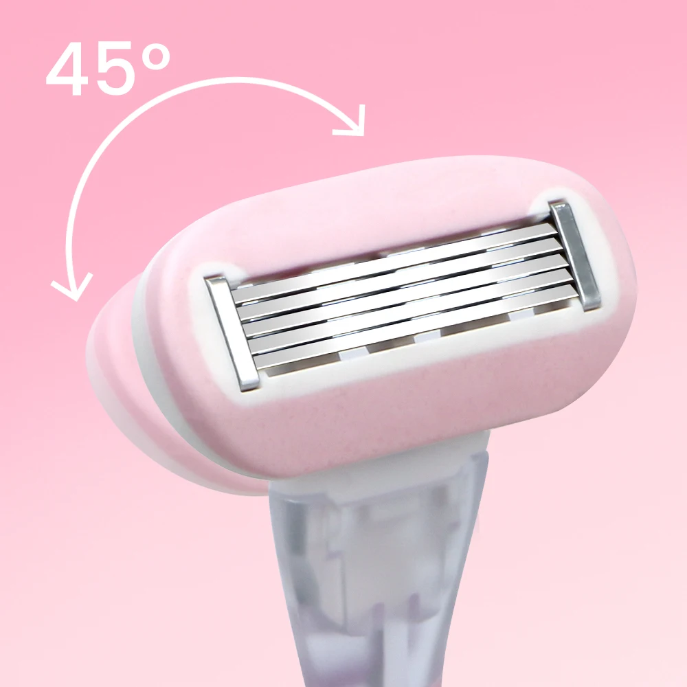 New Five Blades Women Razor with Surrounded Lubricant Strip Ladies ...