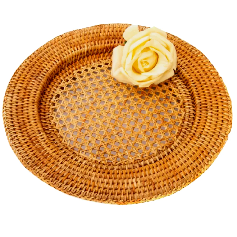 Cheap Price Wholesale Natural Seagrass Rattan Placemats Round Woven