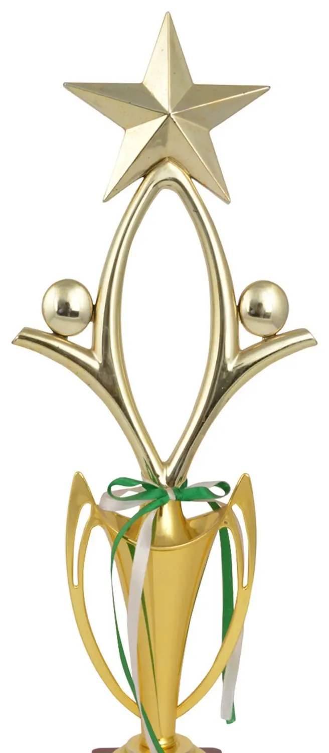 Customized Design Vintage Style Nickle Plated Brass Sports Trophy Cups Trophy Football Cricket Trophy Star