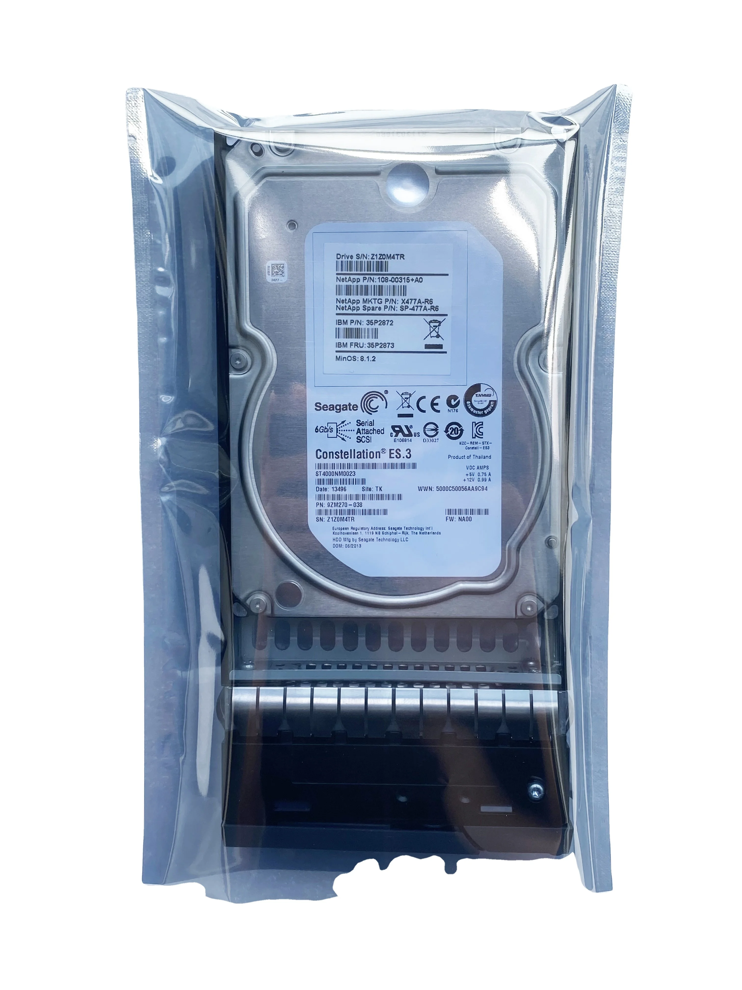 naa.さん専用ページ Netapp SP-477A-R6 4TB 7.2K RPM SAS 6GBPS HDD - Refurbished