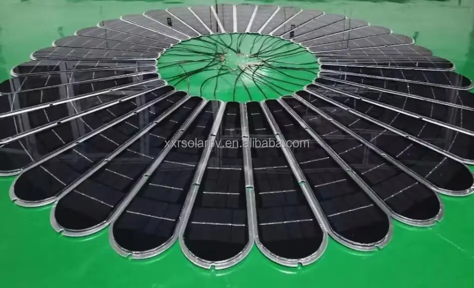 New Arrival Customized Flower Shape Sunpower Solar Panel 55V 330W Fiore Fotovoltaico Prezzo Pannelli Solare