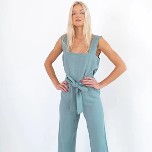 New Year Retro Solid Print Sleeveless Jumpsuit Stylish Comfortable Versatile Perfect Office Wear For Women At Wholesale Price