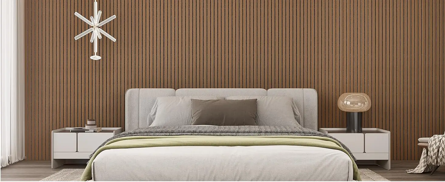 Modern MDF Slat Acoustic Wall Panels 3D Fluted Sound Absorbing NRC 80% Fireproof for Living Room Hotel Apartment Hospital School supplier