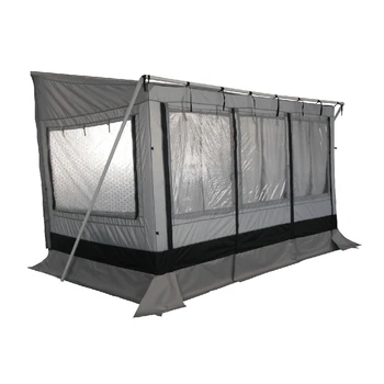 Outdoor Camping Kitchen Tent With Storage Space and Ventilation Windows for Cooking