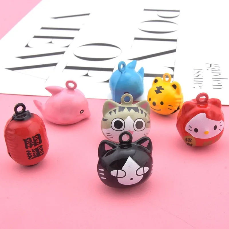 Creative Cute Little Cat Bell Cartoon Trumpet Pet Bell Diy Handmade ...