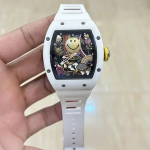 2026New Luxury High-quality Luminous Mechanical Watch Waterproof Automatic Movement case Smile Design Automatic Waterproof Watch