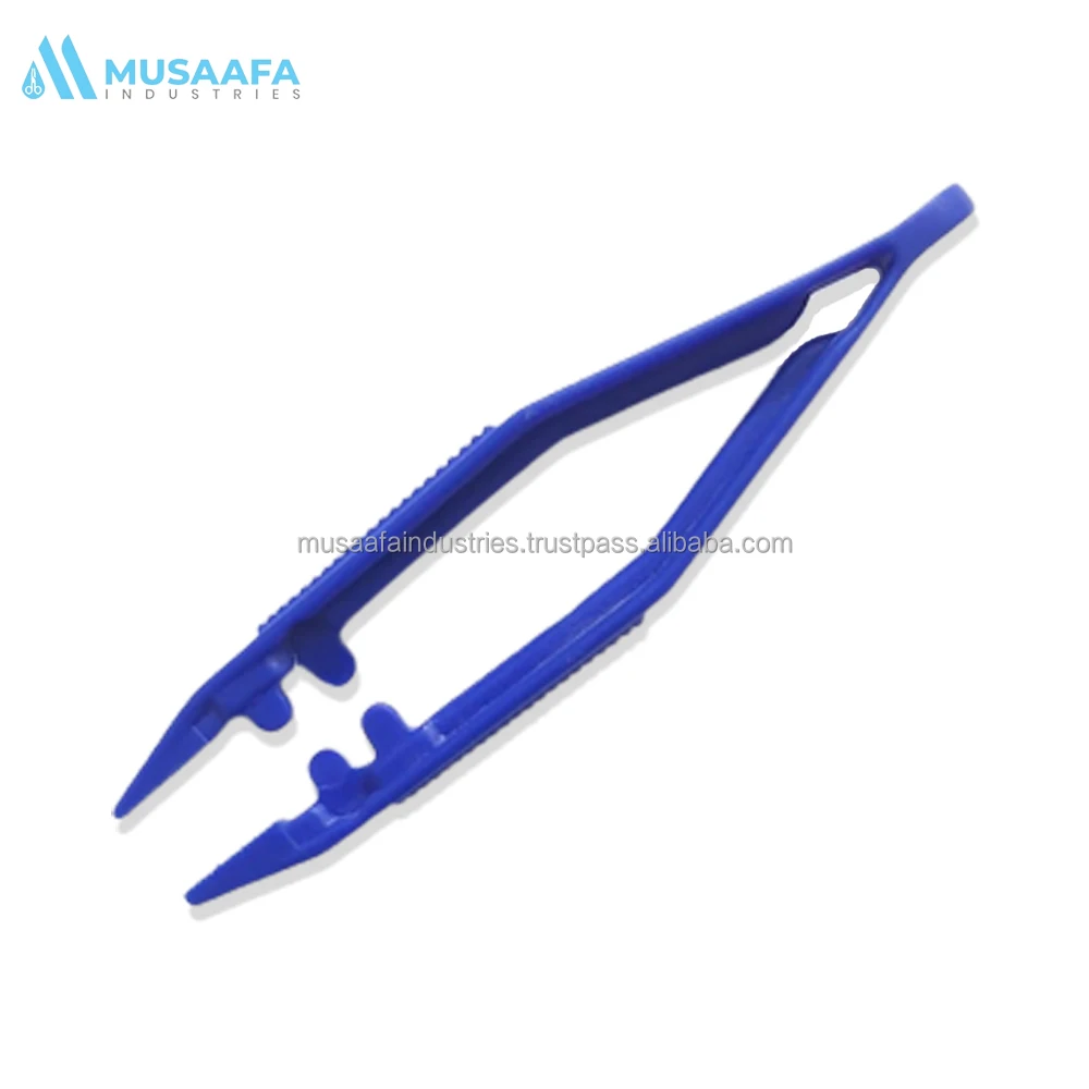 Wholesale First Aid Plastic Tweezer Forceps High Quality Disposable