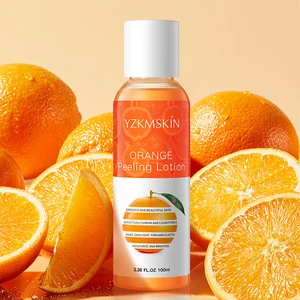 OEM Skin Care Product Whitening Vitamin C E Cream Freckle Dark Spot Corrector Black Head Remover Orange Body Peeling Lotion