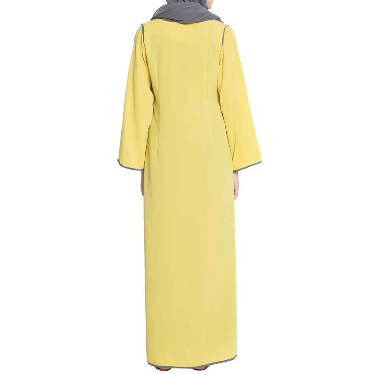 Latest Design Islamic Robe Winter Muslim Abaya Coats Elegant Arab Clothes Dubai Kimono Abaya Women Casual Open Abaya