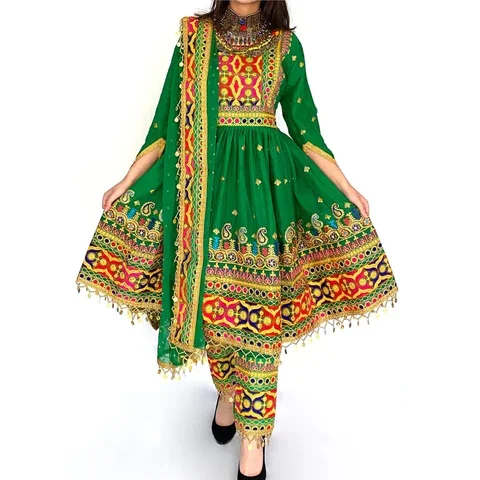 Unique Style Afghani Ladies Dresses Casual Wear Long Afghani Dress ...