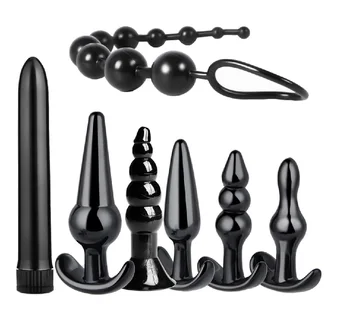 Butt Plug Training Kit for Long-Term Comfort, 7-Pack Silicone Butt Plug Training Set with Flared Base Anal Sex Toy