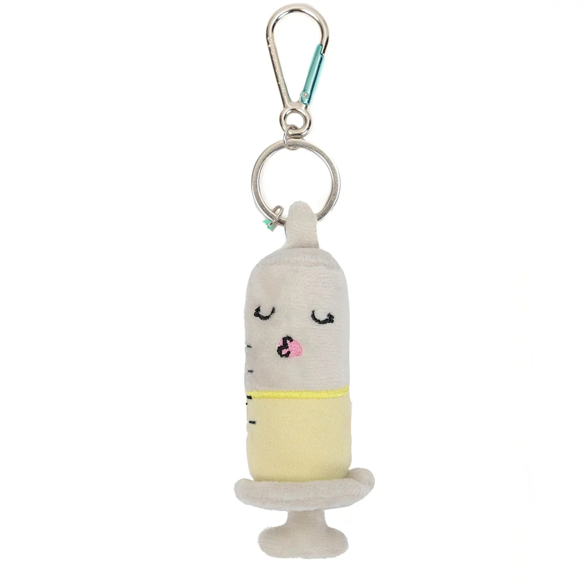 New Design Hot Sale Custom Plush Keychain Soft Toy Key Ring Stuffed Plush Lush Syringe Keychain by RAW to FINE