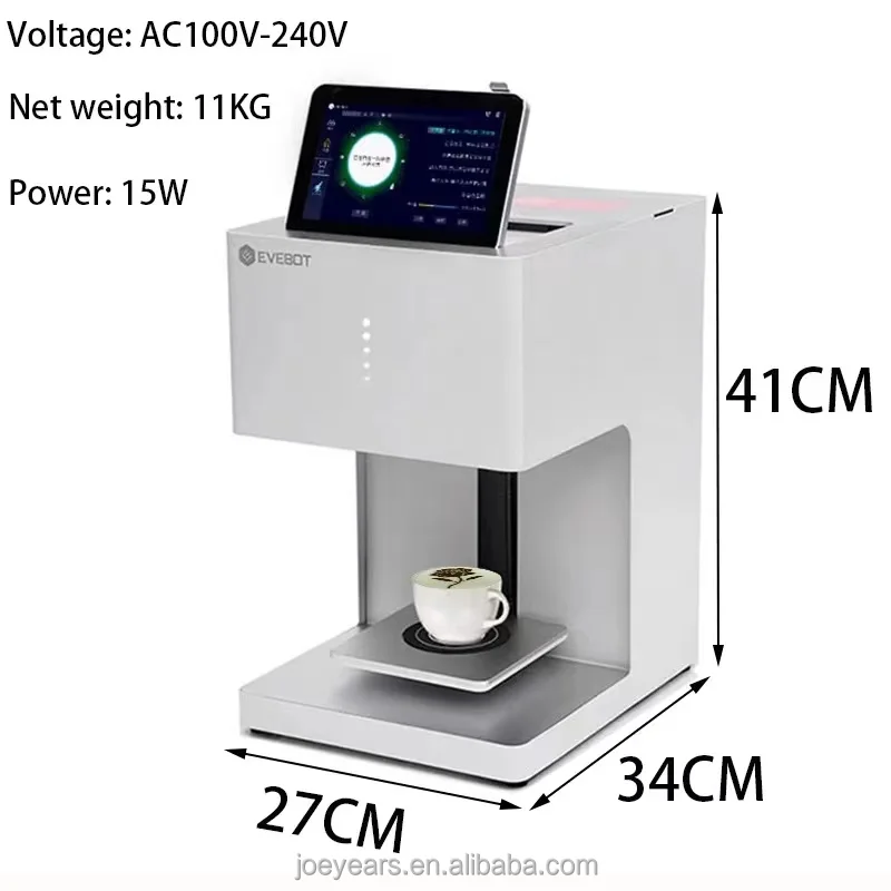 Evebot Eb-fc 3d Coffee Printer Latte Art Coffee Photo Printing Machine ...