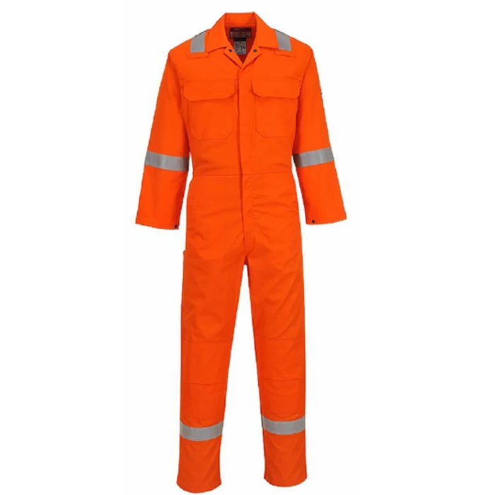 Reflective Flame Resistant Safety Uniform Coverall Workwear Insulated Seaman Cotton Coveralls For Unisex