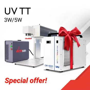 Wattsan Fiber Uv Laser Marking Machines JPT Desktop 3d UV TT 3W /5W Stainless Steel Laser Marking Mopa Color Laser Marking