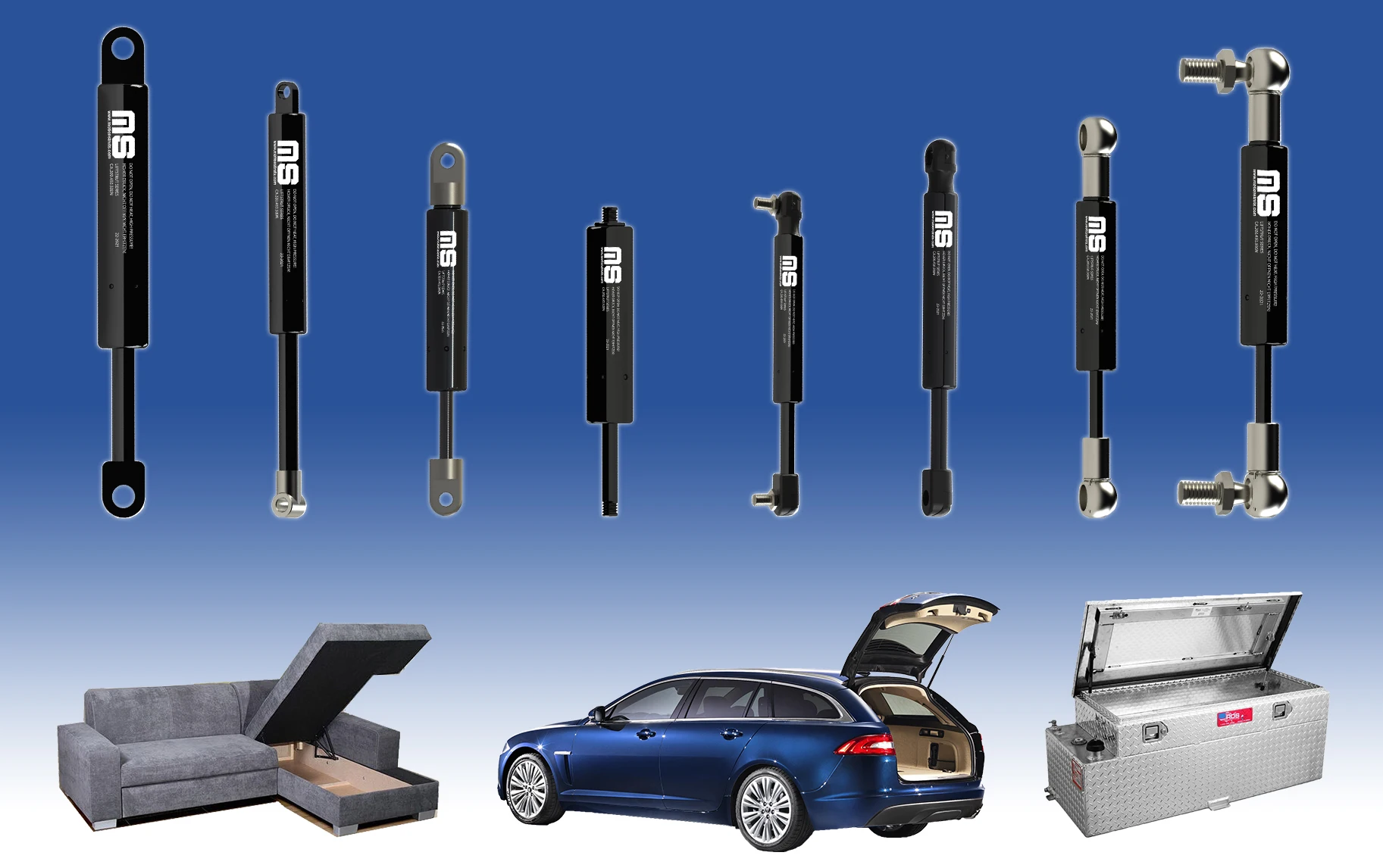 Ls06bj-120-317-f1 317 Mm Compression Gas Spring Lift Type Gas Shock For ...