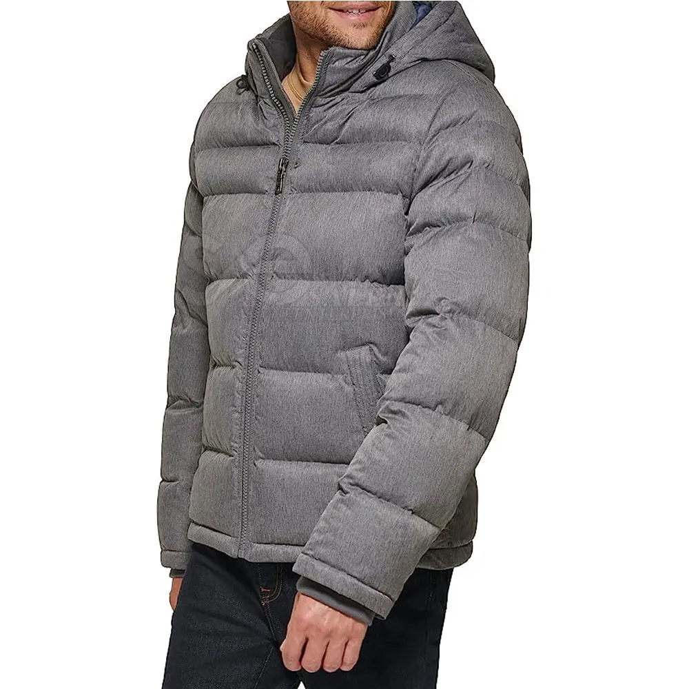 Design Your Own Logo Puffer Jacket Oem Service Lightweight Solid Color