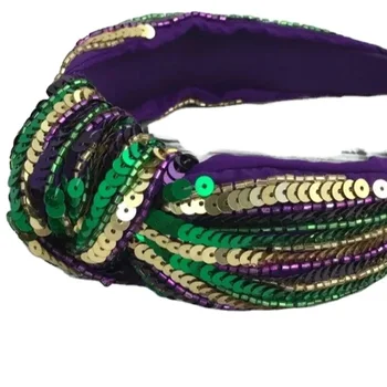 knotted mardi gras headband