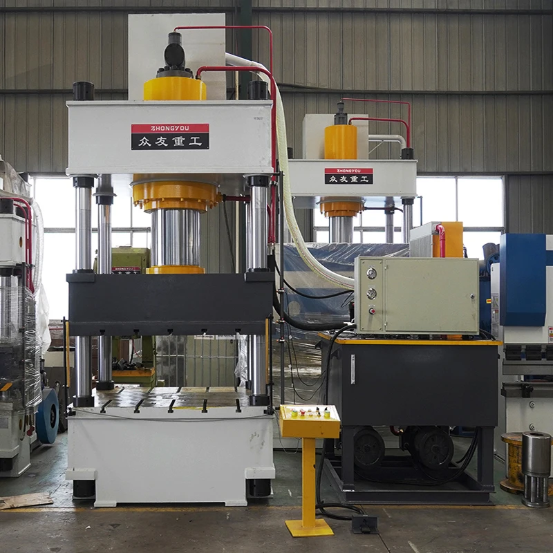 Factory Direct Sale 4 Column 500 Ton Multifunctional Can Be Customised Four Column Hydraulic Press Machine With PLC Price