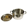 Large Silver & Gold Pot