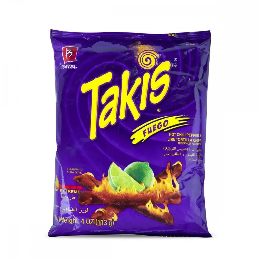 Качественные чипсы из тортильи Takis острый перец чили и лайм лимитированная серия СИНИЙ ПЕРЕЦ