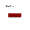 12x40mm white base with red tape
