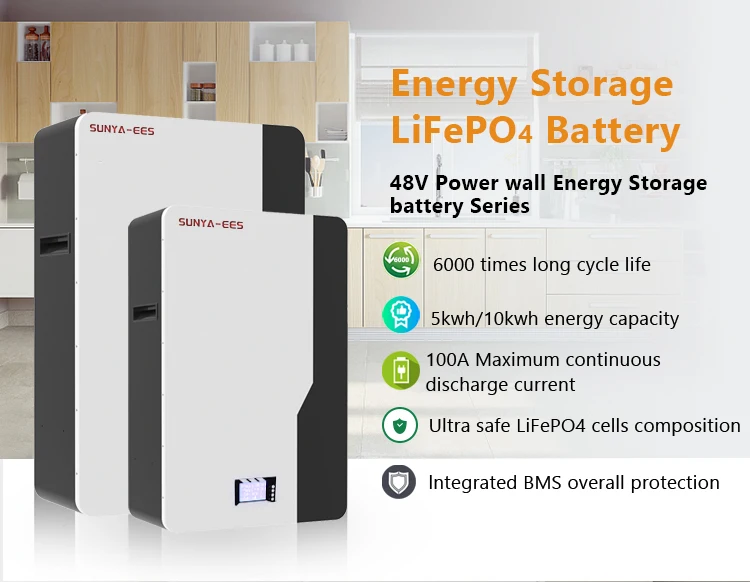 Sunya-ees Wall Mounted 48v100ah Lithium Ion Batteries 6000 Cycles ...