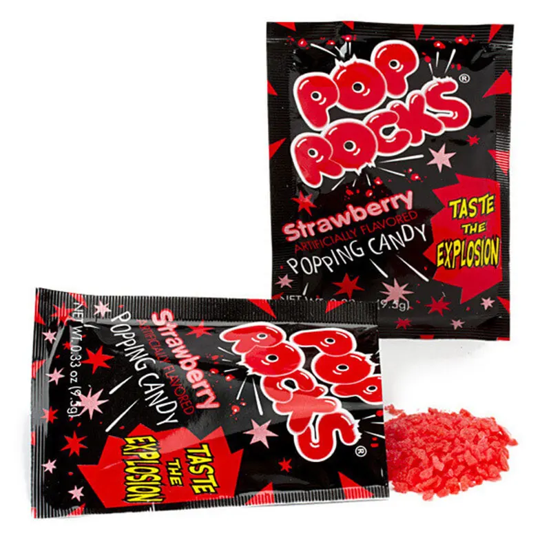Wholesale Custom Halal Fruity Magic Pop Rocks Candy Mix Flavors Popping Powder Candy