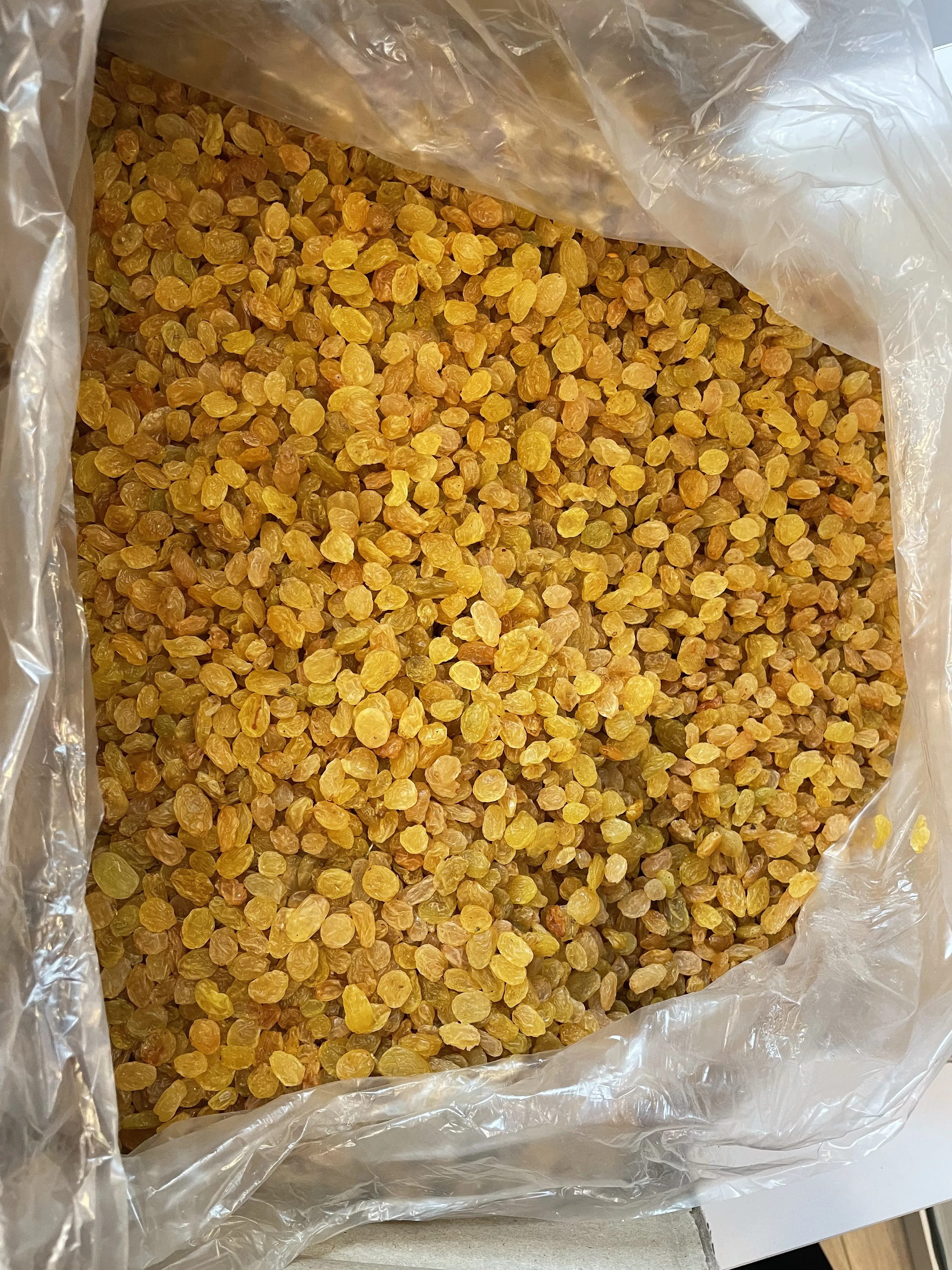 Сладкий изюм, натуральный изюм, изюм, сушеные фрукты из индейки, желтая пищевая упаковка, золотой изюм, 10 кг, прохладный и сухой