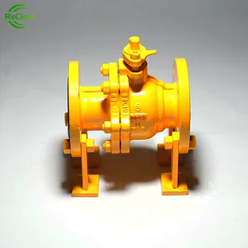 Investment Casting Stainless Steel Plat Wafer Type Floating Ball Valve PN10 DN40/50