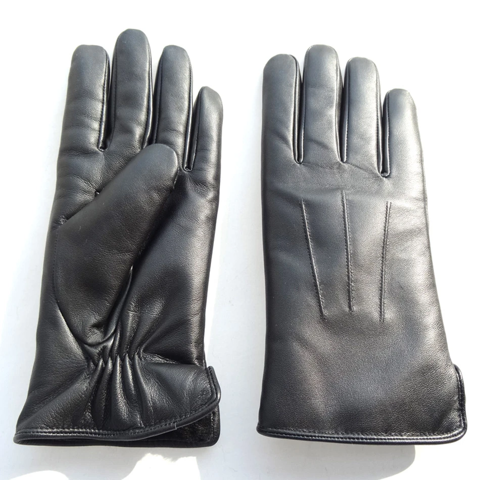 Wholesale Men Deerskin Leather Gloves Mens Driving Motorcycling Gloves ...