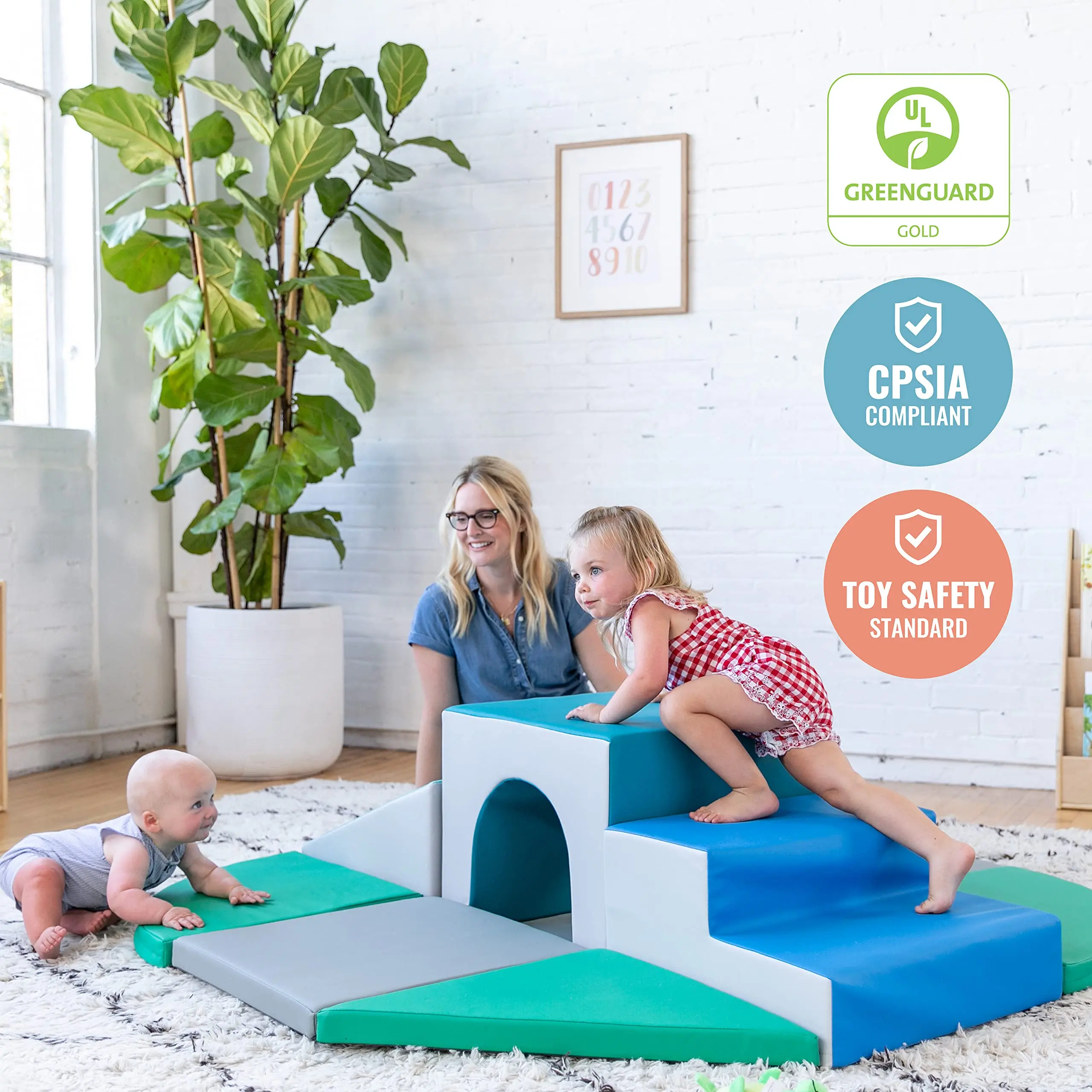 Kids Play Sofa Set Colorful Kids Foam Play Couch Modular Kids Couch