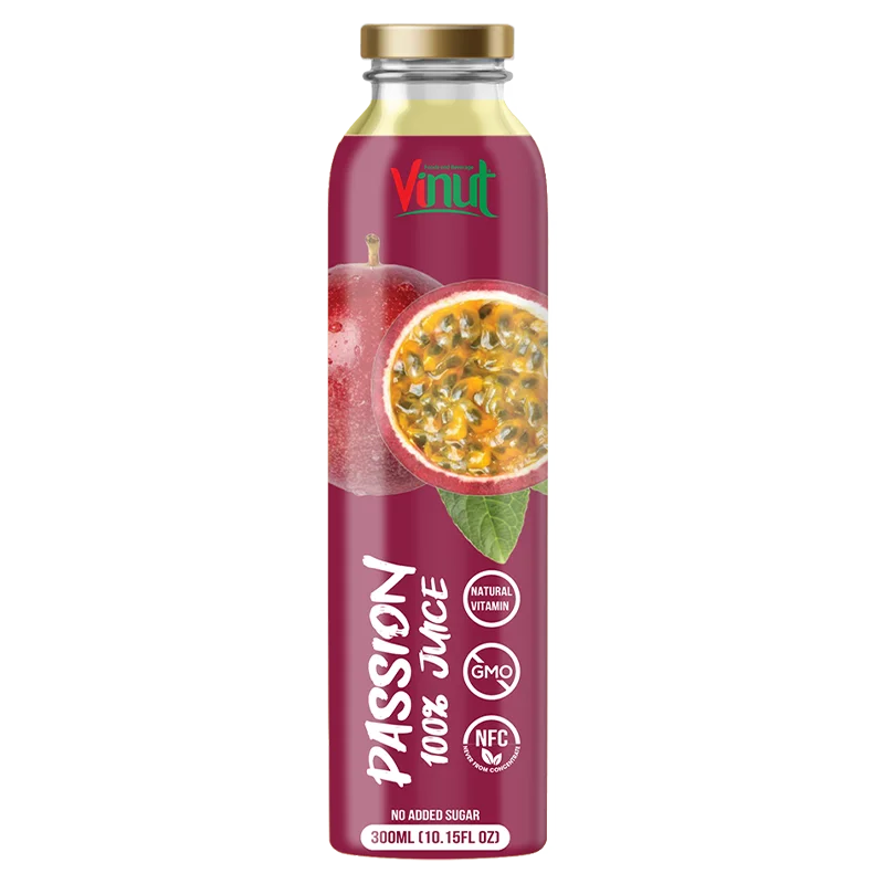 Passion Fruit Juice Drink in 300ml Glass Bottled