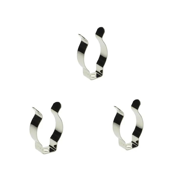 Customized Aluminium Metric & Inch Spring Clips with Electroplated Surface for Fuel and Wire Clamping