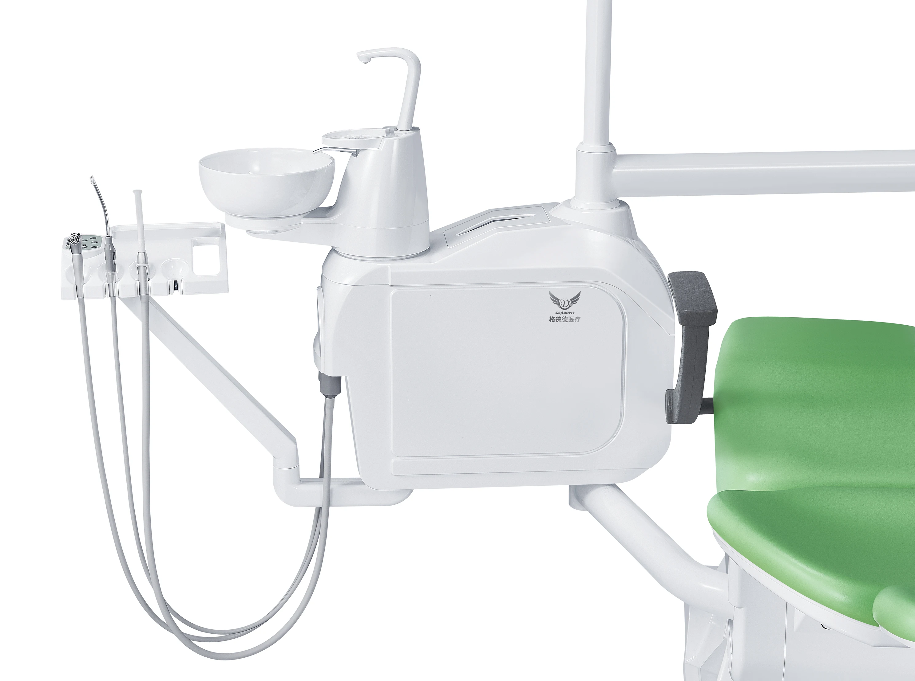 CE and ISO Certified Dental Chair With Rotatable Side Box
