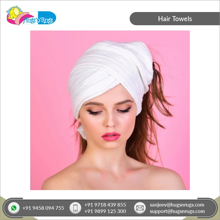 Элегантные и роскошные прямоугольные полотенца для волос из 100% хлопка с индивидуальным логотипом отличное качество женщин использования в салоне спа или дома