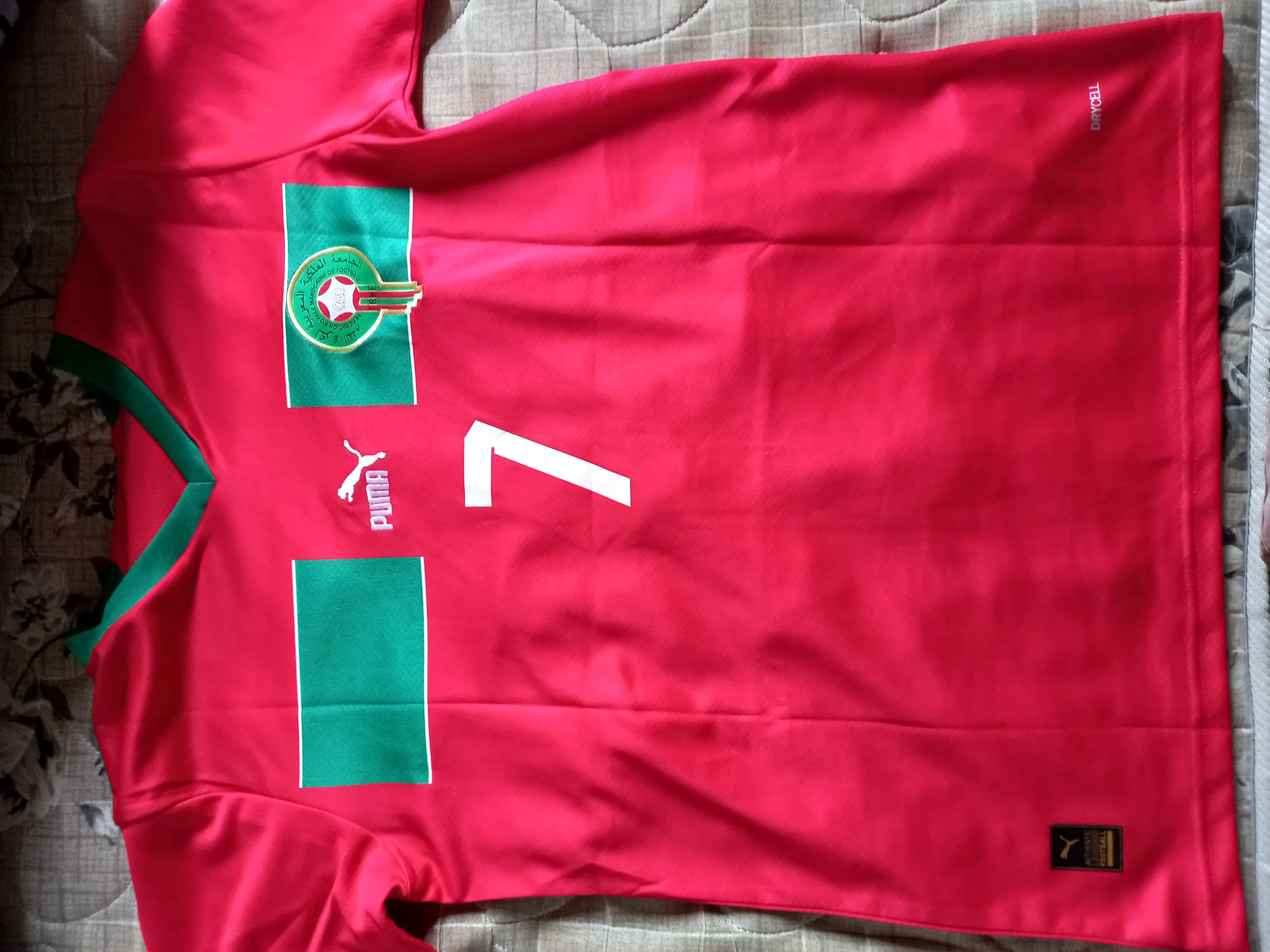 Morocco Soccer #7 Hakim Ziyech World Football Fans Adult and Youth T-Shirt