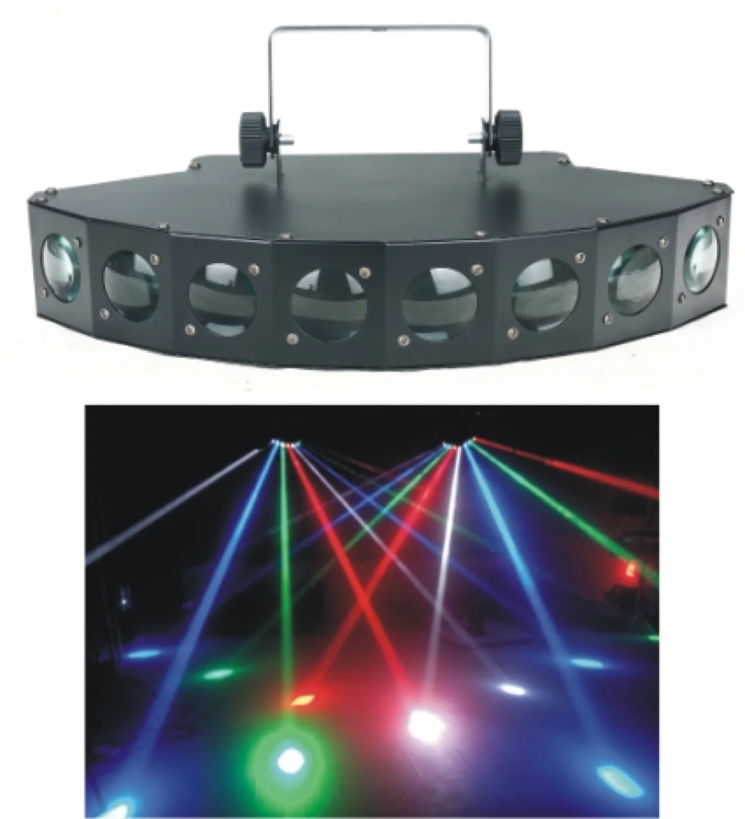 6 Holes 60 Patterns Rechargeable Strobe Stage Party Lights Rg Laser