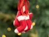 Mini Red and White Felt Stockings