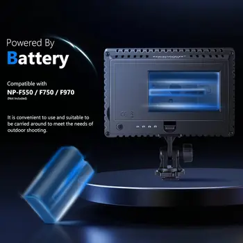 NEEWER 160 LED CN-160 Dimmable Ultra High Power Panel Digital Camera Camcorder Video Light LED Light Compatible with Camera detail image